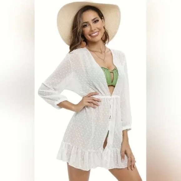 Lovers + Friends Other - Lovers & Friends Sheer Swim Cover-Up